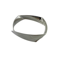Tiffany & Co. Frank Gehry Sterling Silver Torque Bangle Bracelet