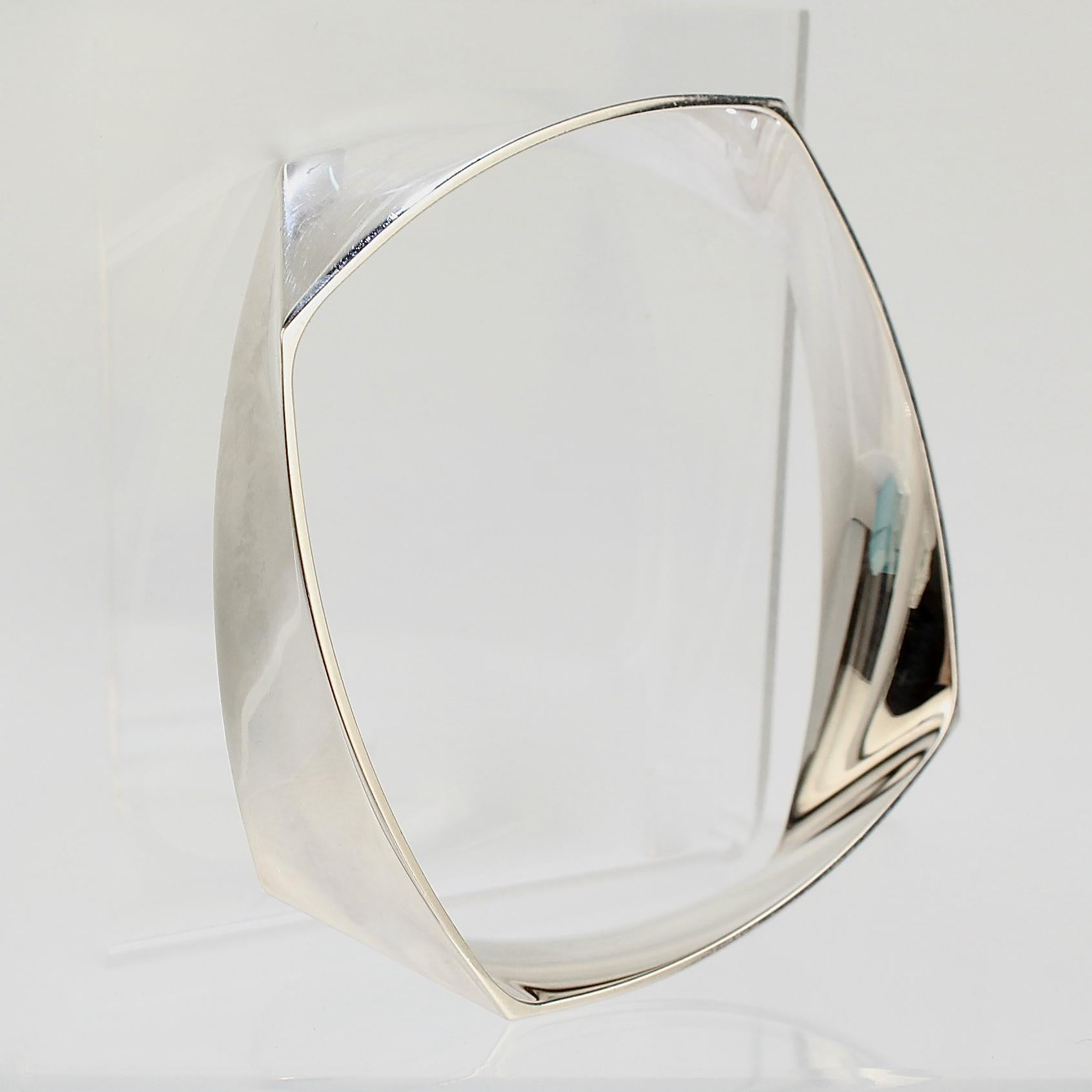 Women's Tiffany & Co. Frank Gehry Sterling Silver Torque Bangle Bracelet