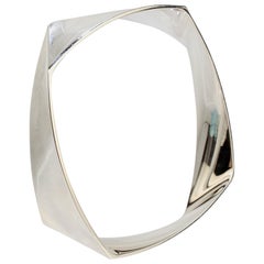 Tiffany & Co. Frank Gehry Sterling Silver Torque Bangle Bracelet