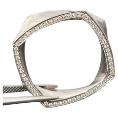 Tiffany
Co. Frank Gehry Torque - Ciondolo con diamante in oro bianco 18k 13,2g 1"