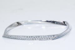 Tiffany & Co. Frank Gehry Torque White Gold Diamond Bangle