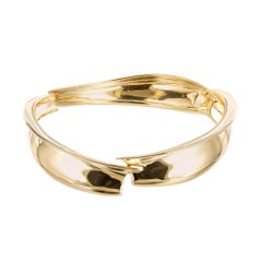 Tiffany & Co. Frank Gehry Yellow Gold Bangle Bracelet