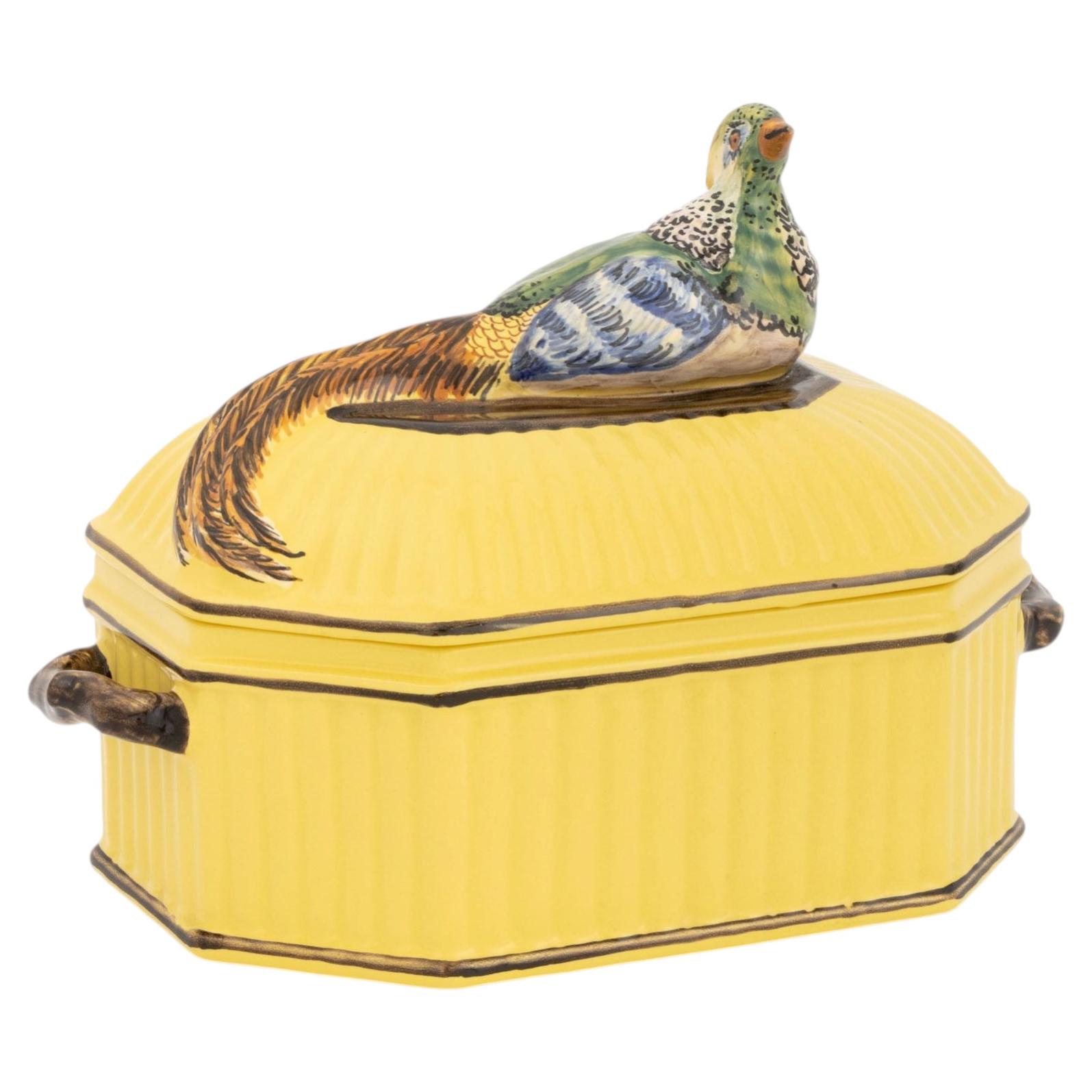 Tiffany & Co. French Ceramic Pheasant Motif Tureen