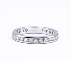 Tiffany & Co Platinum Full Circle Diamond Eternity Band Round cut 1.00 Cts 3mm