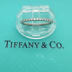 Tiffany & Co. Full Circle Diamond Eternity Band Ring 18k White Gold