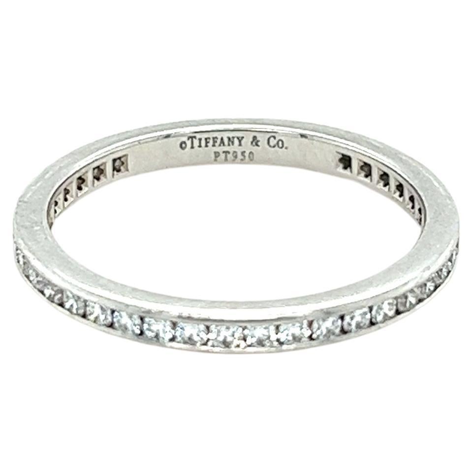 Tiffany & Co Full Circle Diamond Wedding Ring 0.55ct For Sale