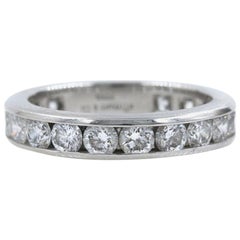 Tiffany 
Co. Full Circle Platinum Diamond Eternity Band Ring 1.80 Carat