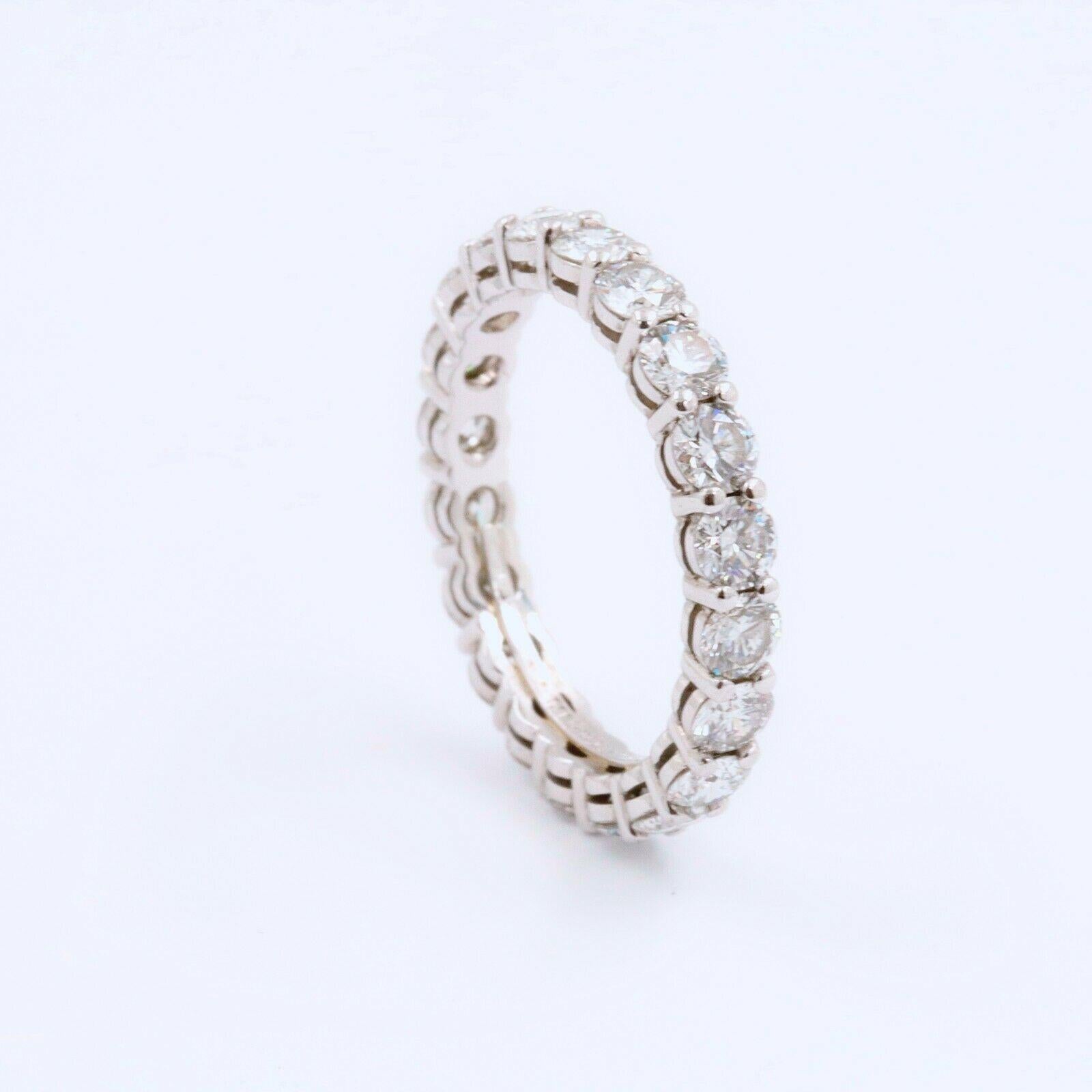 Women's Tiffany & Co. Full Circle Round Diamond Embrace Band Ring 1.76 Carat Platinum