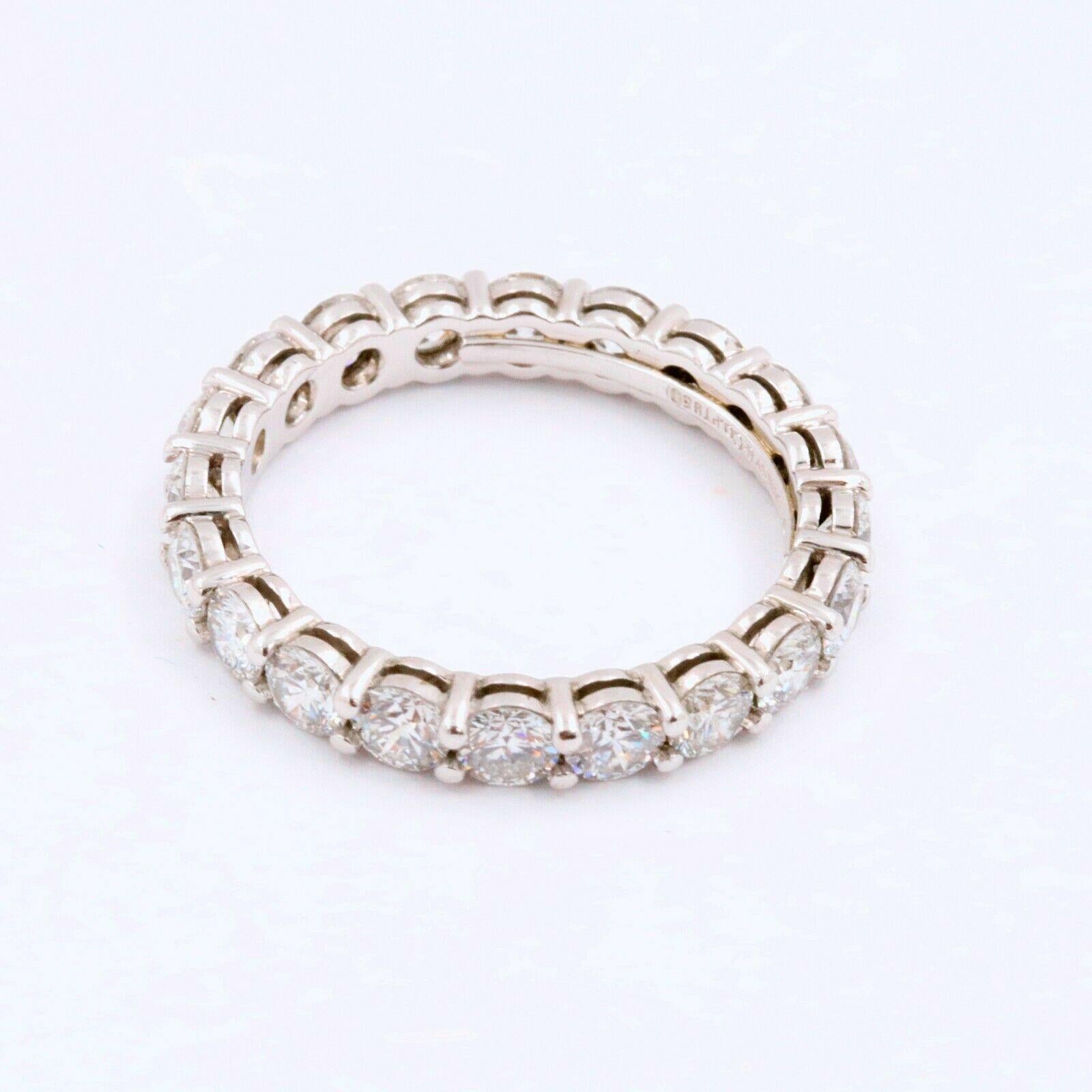 Tiffany & Co. Full Circle Round Diamond Embrace Band Ring 1.76 Carat Platinum 1