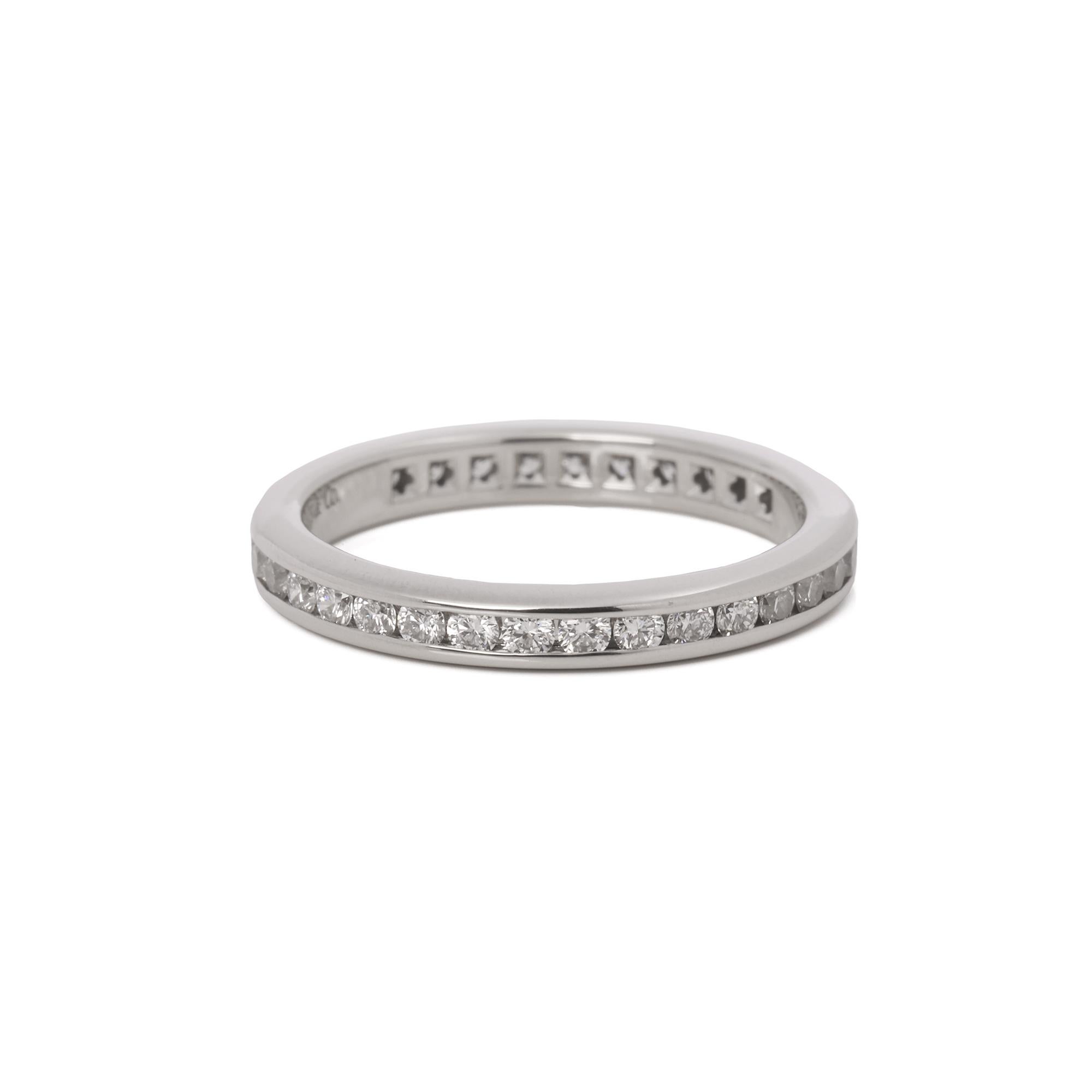 Contemporary Tiffany & Co. Full Diamond Band Ring For Sale
