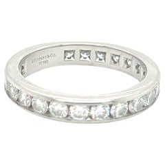 Tiffany & Co Full Diamond platinum band, set with 2.40ct 