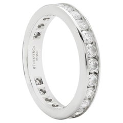 Tiffany & Co Full diamond platinum ring 1.50ct