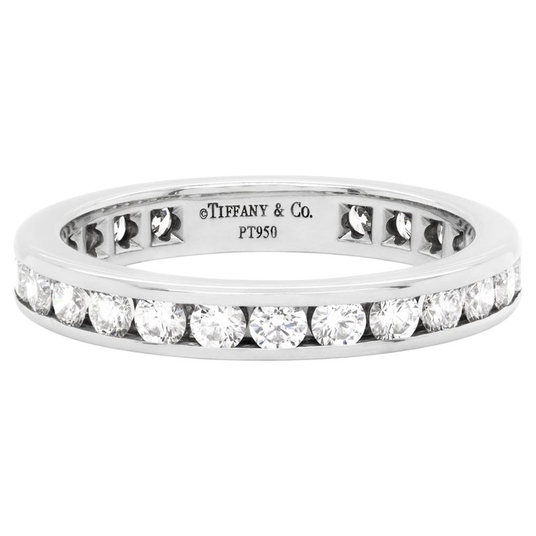 Tiffany & Co. Full Eternity Legacy Diamond Platinum Band Ring For Sale