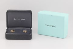 Tiffany & Co. Garden Flower Diamond 18k Gold Stud Earrings