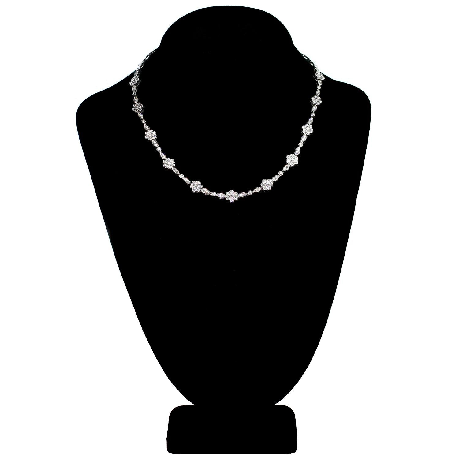 Women's Tiffany & Co. Garden Flower Diamond Platinum Necklace