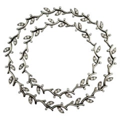 Tiffany & Co. Garland Diamond Platinum Necklace