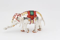 Tiffany & Co. Gene Moore Sterling Silver Enamel Circus Elephant