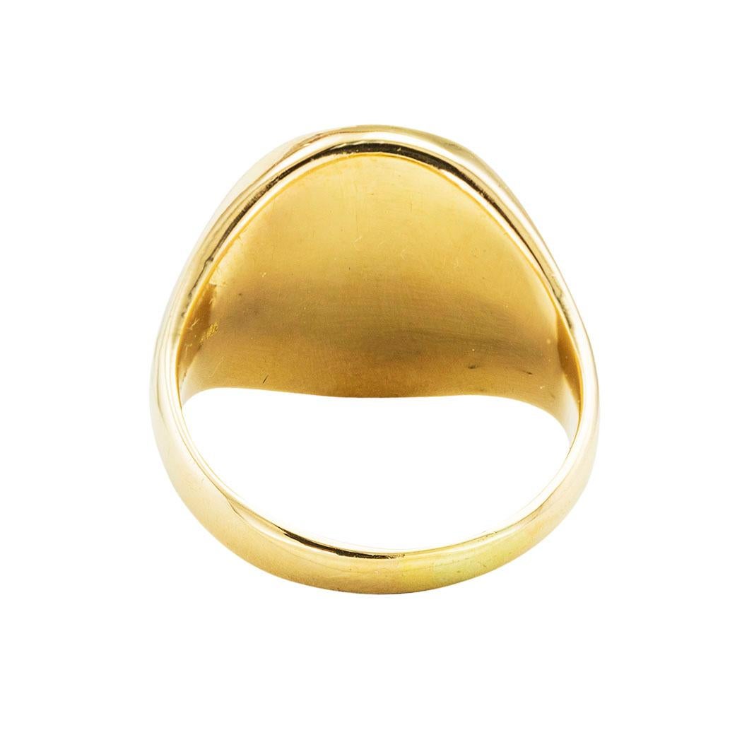  Tiffany & Co. Bague de signalisation en or pour homme Unisexe 