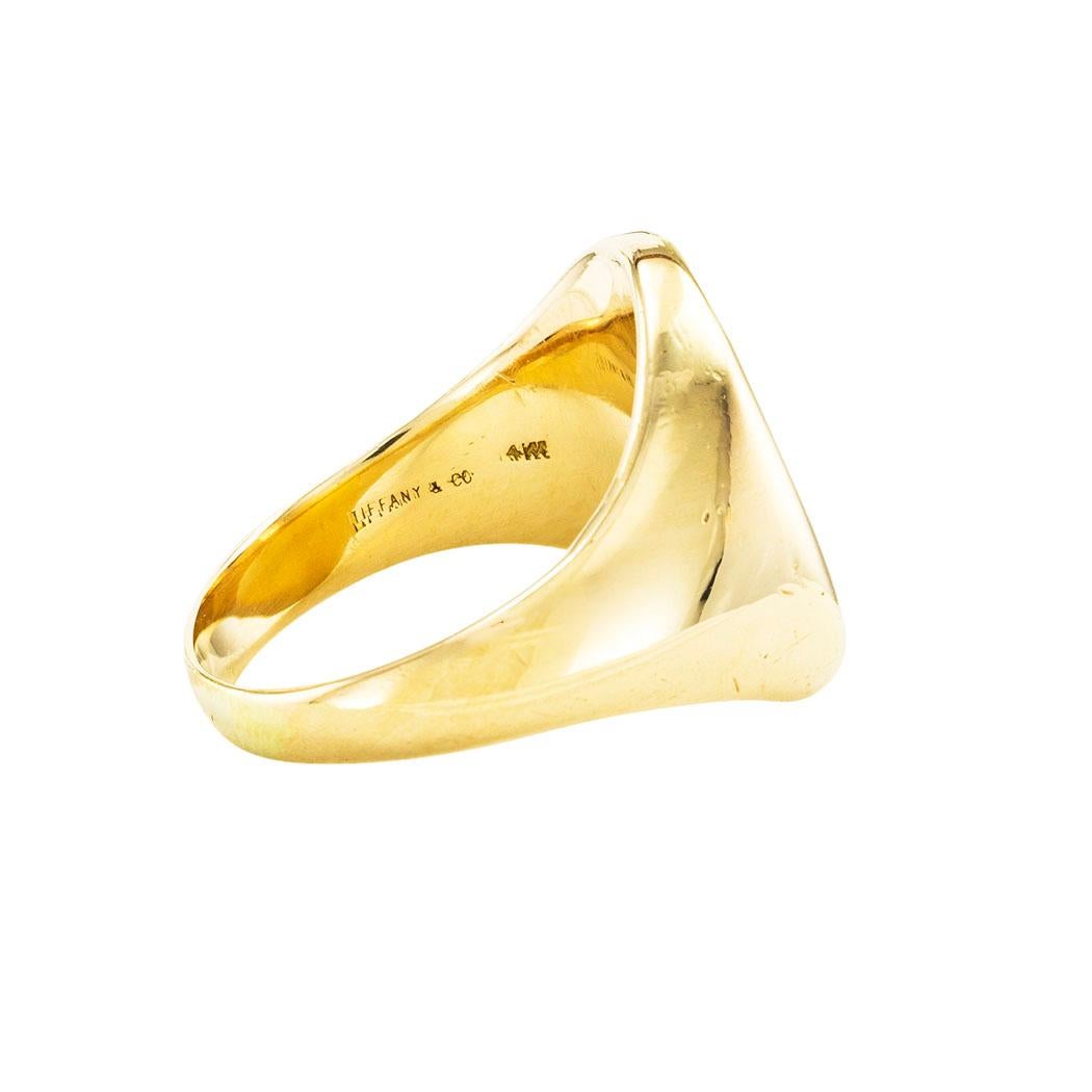 Tiffany & Co. Gentlemans Gold Signet Ring 1