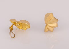 Tiffany & Co. Geometric Fan Motif Earrings