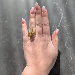 Tiffany & Co. Georges L'Enfant 1970's 18 Karat Gold Vintage Libra Zodiac Ring