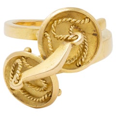 Tiffany & Co. Georges L'Enfant 1970's 18 Karat Gold Vintage Libra Zodiac Ring