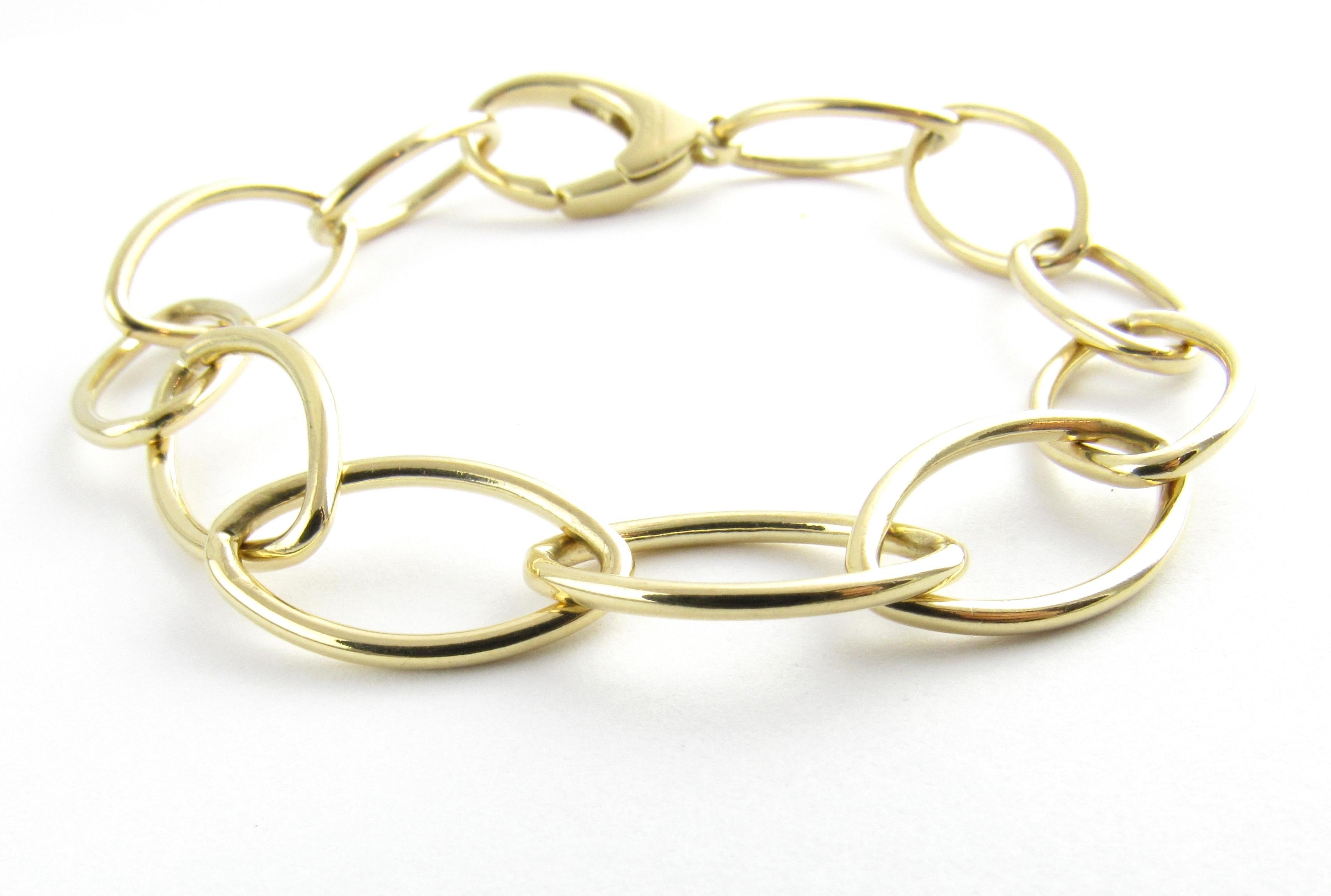 Tiffany & Co. Germany 18 Karat Yellow Gold Oval Link Bracelet In Good Condition In Washington Depot, CT