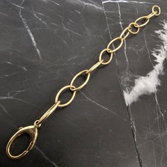 Tiffany & Co. Germany 18k 750 Yellow Gold Pear Shape Link Bracelet 16.2g 7.5"