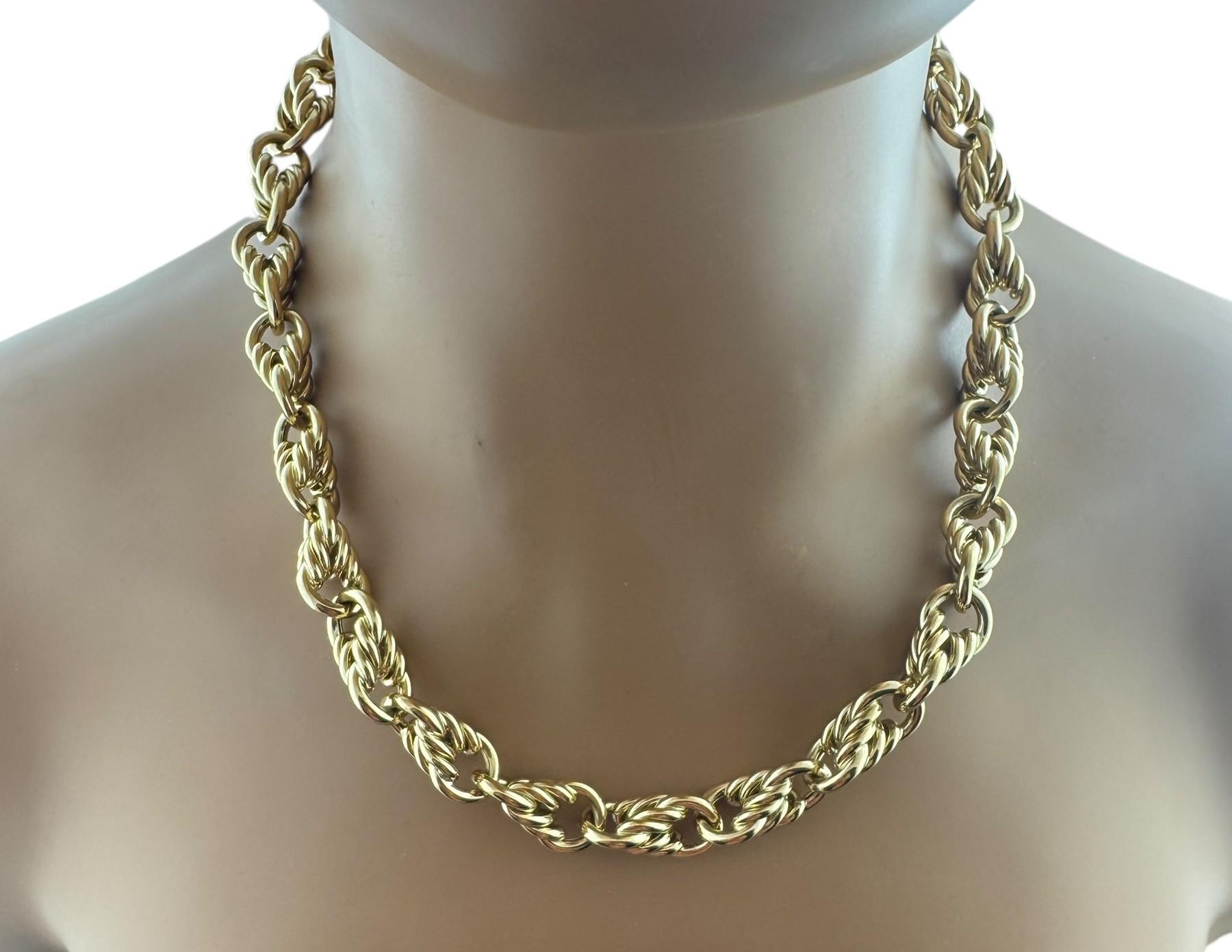Tiffany & Co. Collier épais en or jaune 18 carats à maillons circulaires #21620, Allemagne en vente 1