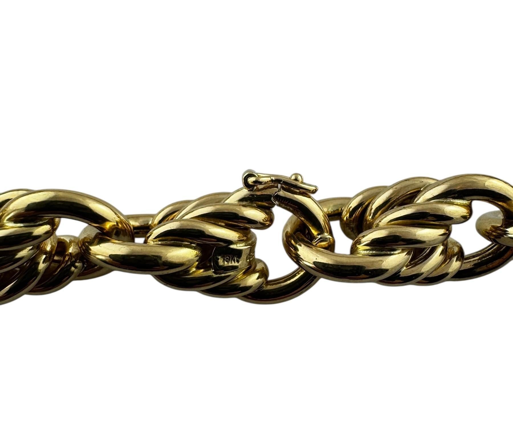 Tiffany & Co. Collier épais en or jaune 18 carats à maillons circulaires #21620, Allemagne en vente 4