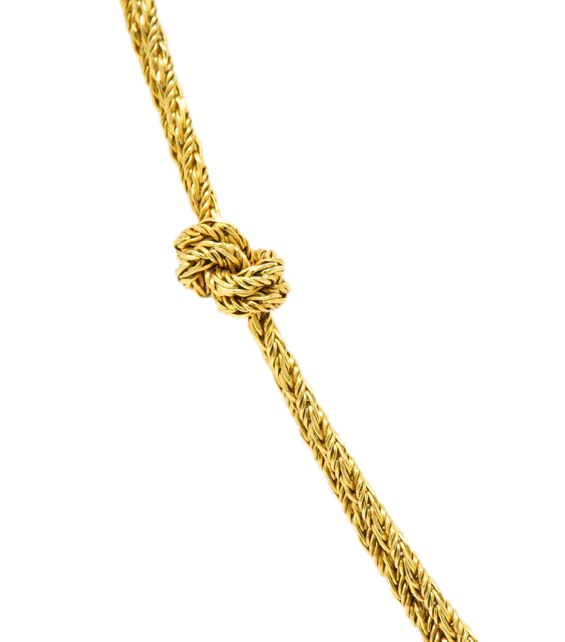 Tiffany & Co. Deutschland Retro-Knoten-Halskette aus 18 Karat Gold im Zustand „Hervorragend“ in Philadelphia, PA