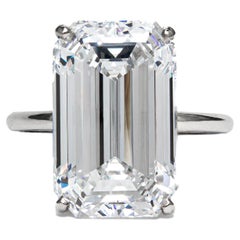 Tiffany & Co. GIA 10.02 Carat D Internally Flawless Emerald Cut Solitaire Ring