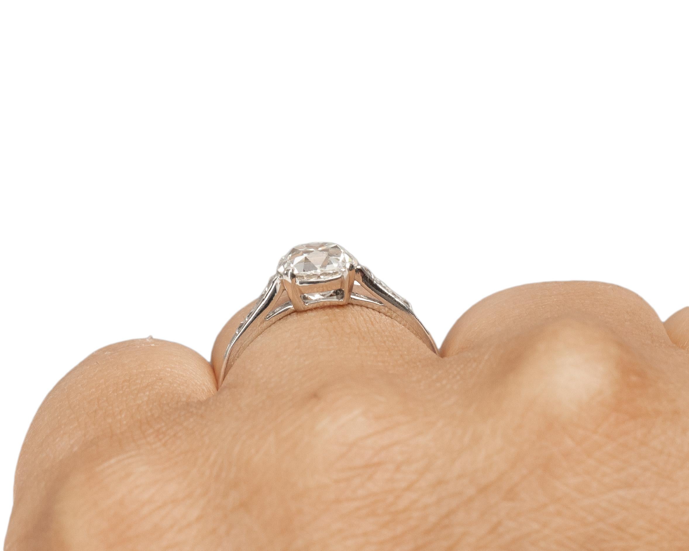 Tiffany & Co. GIA 1.68 Carat Art Deco Diamond Platinum Engagement Ring 1