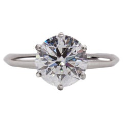 Tiffany & Co. GIA 2,00 Carati G VVS2 Anello Solitario con Diamante Taglio Brillante Rotondo