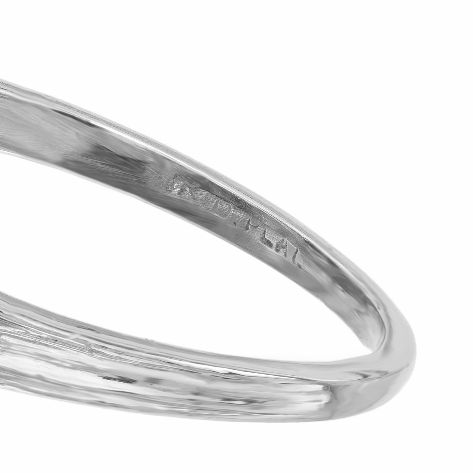 Cocktailring aus Platin mit kolumbianischem Smaragd und Diamant von 3,60 Karat von Tiffany & Co. im Angebot 4