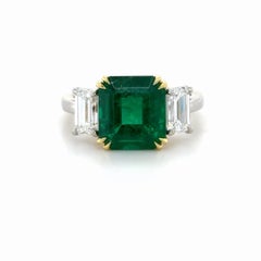 Tiffany & Co. GIA 4.31ct Emerald and Diamond Ring
