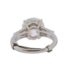 Tiffany & Co. GIA 5.56 Carat I VVS2 Old European Diamond Platinum Ring