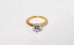 Tiffany & Co. GIA-zertifizierter 1.32 Karat runder Brillant-Diamant-Verlobungsring