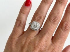 Tiffany & Co. GIA Certified 2.00 Carat Cushion Diamond Legacy Engagement Ring