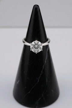 Tiffany & Co. GIA Certified 2.20 Carat Round Brilliant Diamond Engagement Ring