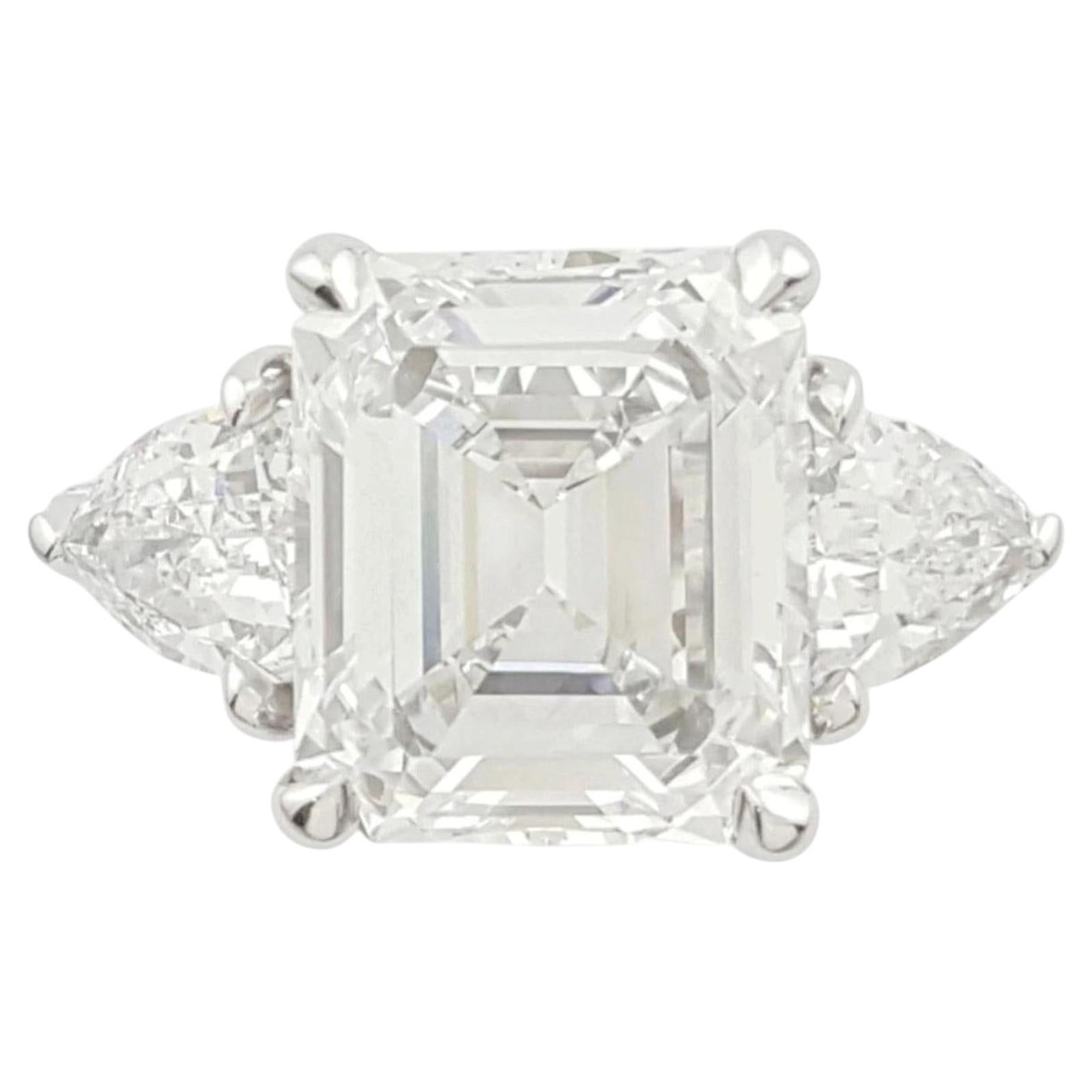 Tiffany & Co. GIA Certified 2.25 Carat Emerald Cut Diamond Platinum Ring