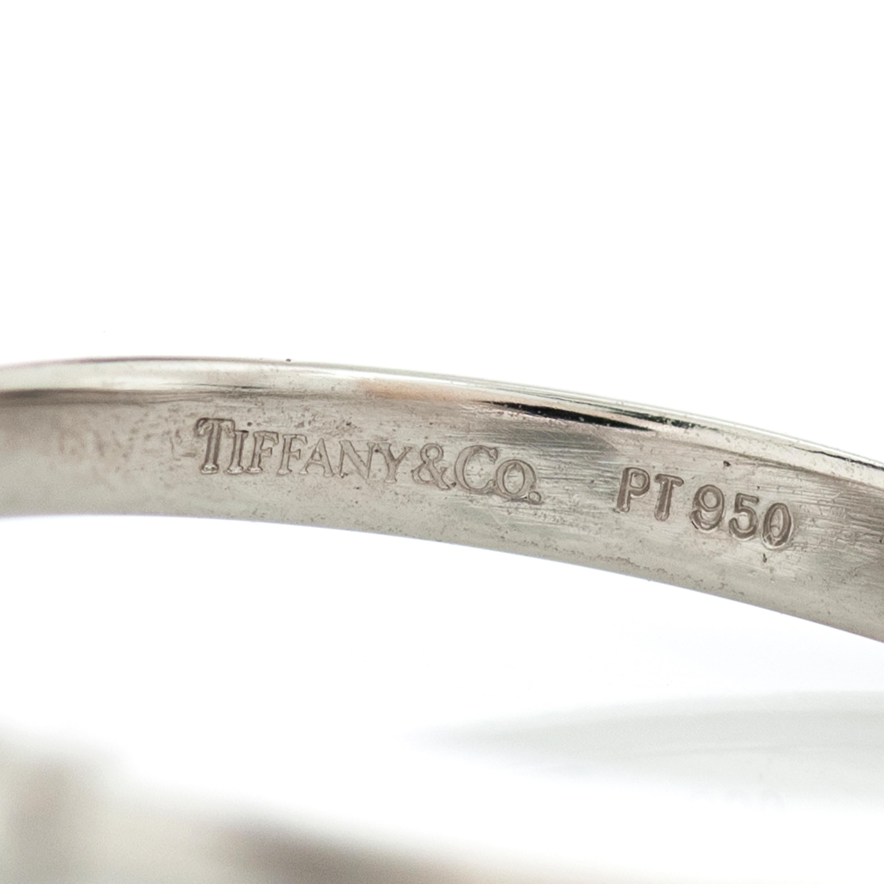 Round Cut Tiffany & Co. GIA Certified 3.41 Carat G/VVS2 Round Diamond Engagement Ring