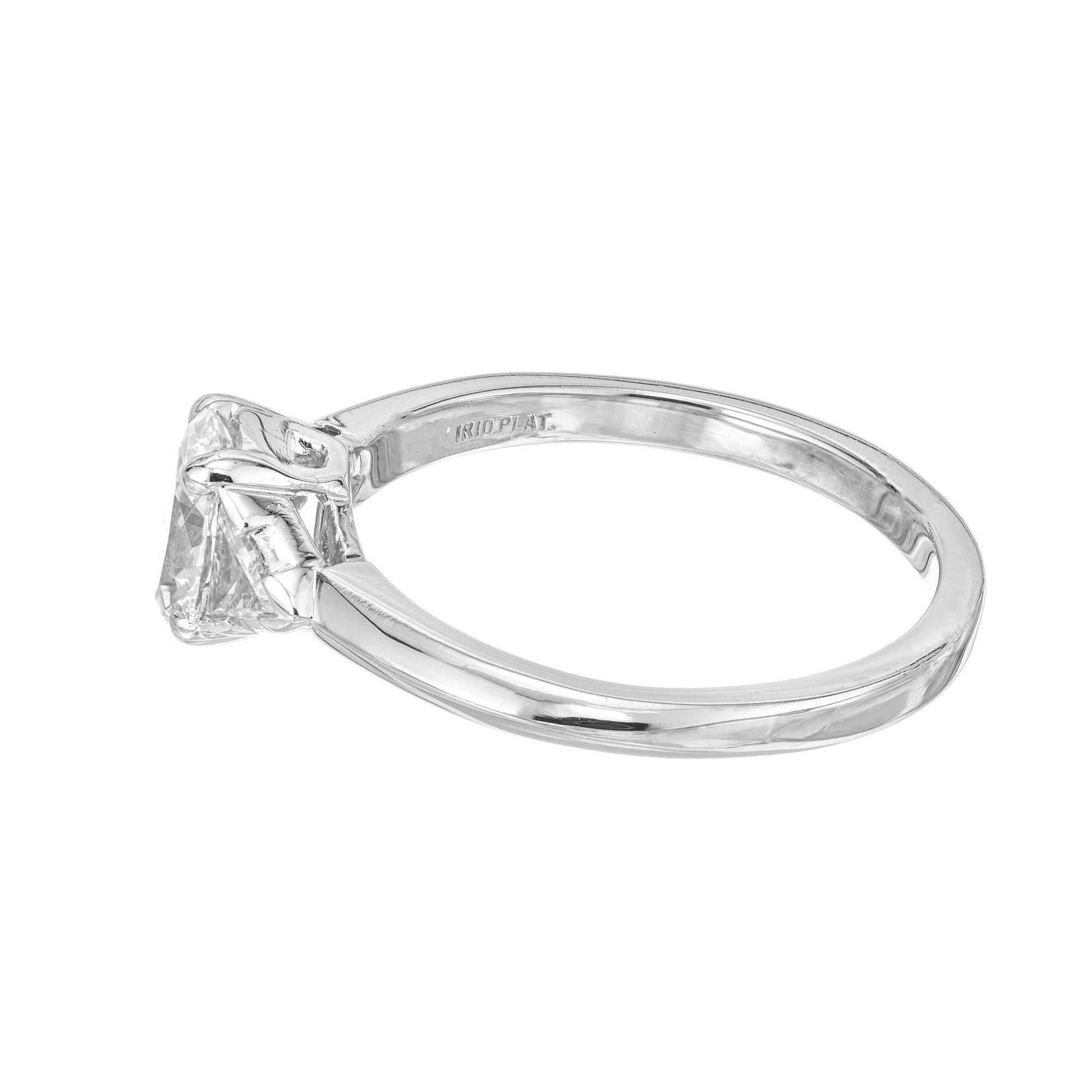 Tiffany & Co. GIA Certified .58 Carat Diamond Platinum Engagement Ring 1