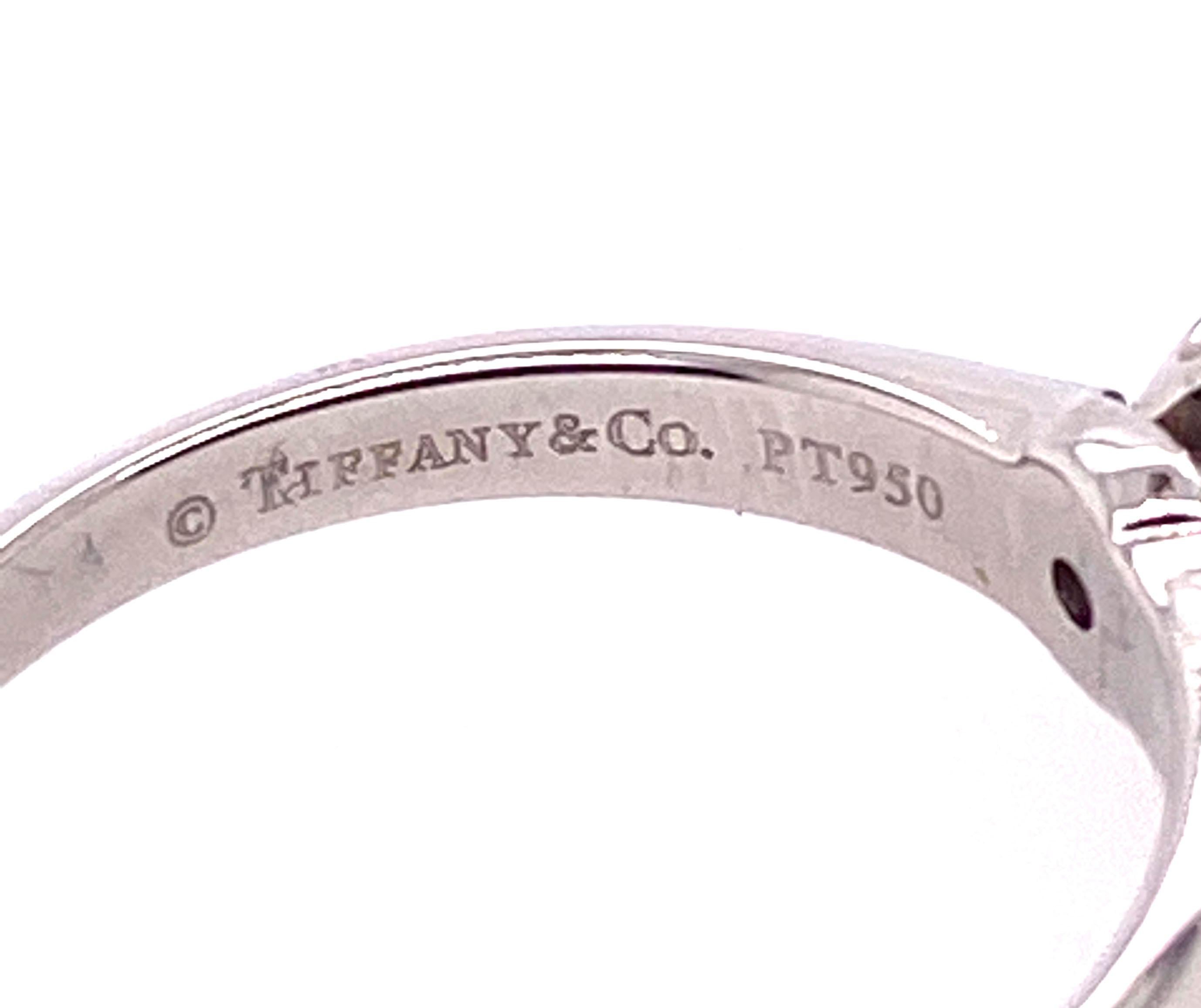 Tiffany & Co. Bague de fiançailles solitaire en diamant de 0,90ct G-VVS1 XXX certifiée GIA Excellent état - En vente à Dearborn, MI