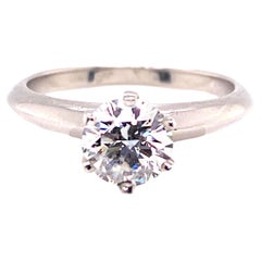 Tiffany & Co. GIA Certified .90ct G-VVS1 XXX Diamond Solitaire Engagement Ring