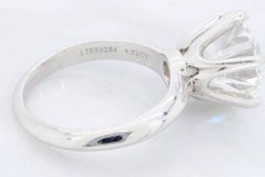 Tiffany & Co. GIA Certified Diamond Platinum Engagement Ring