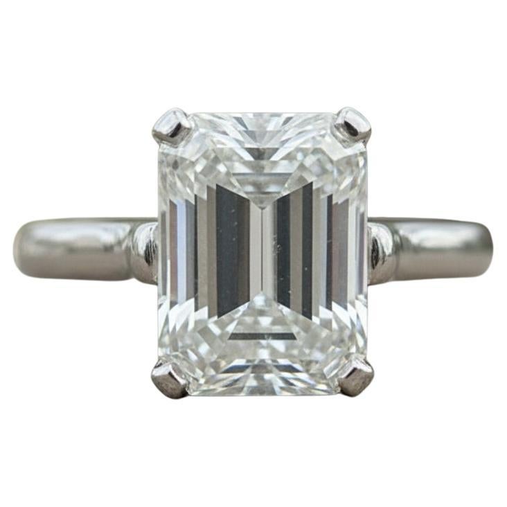 Tiffany
Co. GIA Certified Emerald Diamond Platinum Engagement Ring