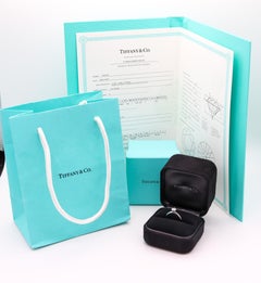 Tiffany & Co. GIA Certified Engagement Ring in Platinum with 0.45cts Diamond