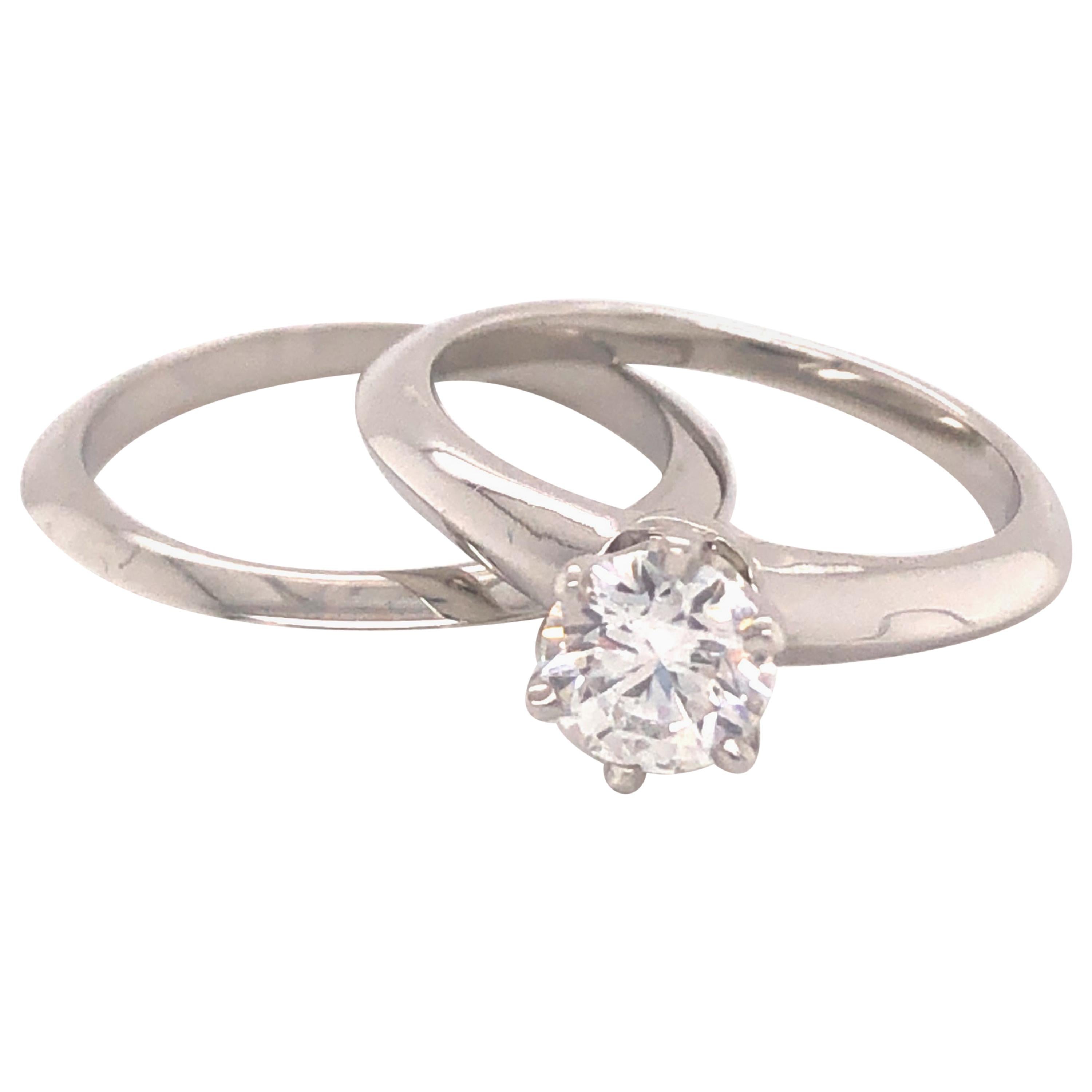 Tiffany and Co. GIA Certified Platinum Diamond Bridal Set at 1stDibs ...