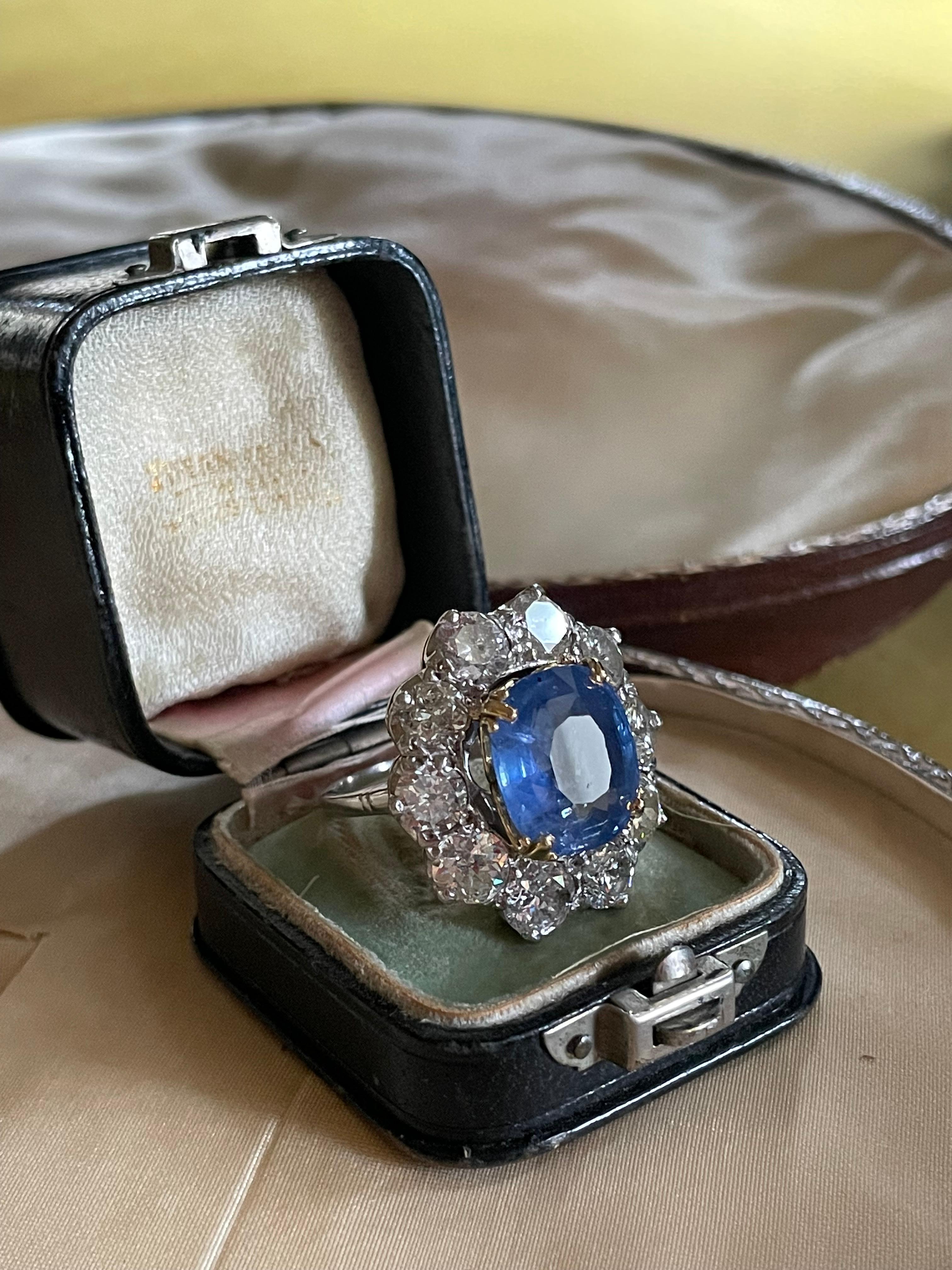 Old South Jewels proudly presents... BEST OF THE BEST... TIFFANY & CO HUGE ANTIQUE 18.26 CARAT SAPPHIRE RING!   GIA CERTIFIED PLATINUM & 18k HUGE UNHEATED SAPPHIRE DIAMOND VINTAGE RING & BOX!   GIANT 10.02 CARAT BRILLIANT ROYAL BLUE GIA CERTIFIED